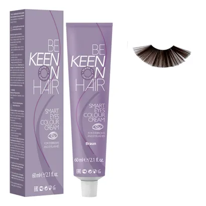 Крем-фарба для брів та вій Коричнева (Braun), 60 мл Colour Cream SMART EYES KEEN