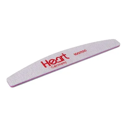 Пилка для нігтів 100/100 грит півмісяць Half Heart