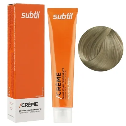 9 дуже світлий блондин Стійка крем-фарба для волосся, 60 мл CREME Permanent Hair Color Subtil