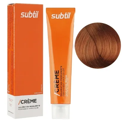7/43 блондин мідний золотистий Стійка крем-фарба для волосся, 60 мл CREME Permanent Hair Color Subtil