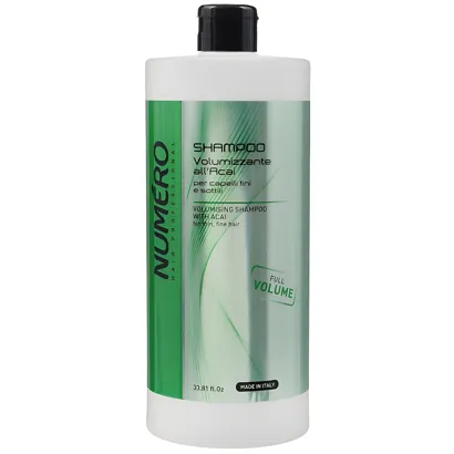 Шампунь для надання об`єму волоссю з екстрактом асаї, 1000 мл Volumising Shampoo with Acai Volume Numero BRELIL Professional