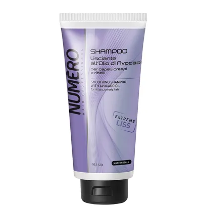 Шампунь розгладжувальний з авокадо, 300 мл Smoothing Shampoo with Avocado oil Smoothings Numero BRELIL Professional