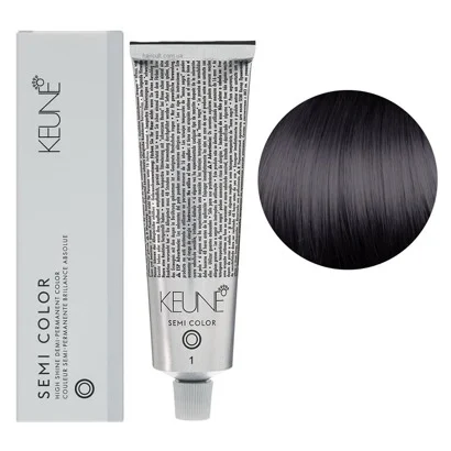 1 Чорний натуральний Фарба для тонування волосся без аміаку,  60 мл Demi-Permanent Color SЕМІ COLOR KEUNE