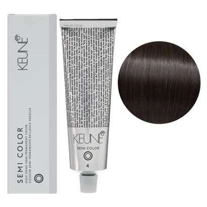 4 Середньо-коричневий натуральний Фарба для тонування волосся без аміаку,  60 мл Demi-Permanent Color SЕМІ COLOR KEUNE