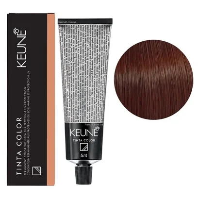 5/4 Світло-коричневий мідний Фарба перманентна для волосся,  60 мл Permanent Color TINTA COLOR KEUNE