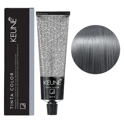 0/11 Попелястий мікс Фарба перманентна для волосся,  60 мл Permanent Color TINTA COLOR KEUNE 