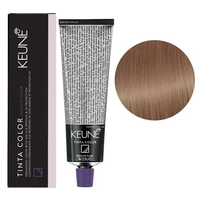 8/23 UC Світлий блондин перламутрово-золотистий Фарба перманентна для волосся,  60 мл Permanent Color TINTA COLOR KEUNE
