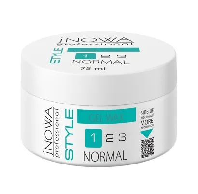 Гель-віск для укладання волосся нормальної фіксації, 75 мл Gel-Wax STYLE jNOWA Professional