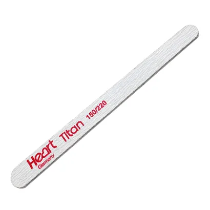 Пилка для нігтів 150/220 грит крапелька Titan Heart