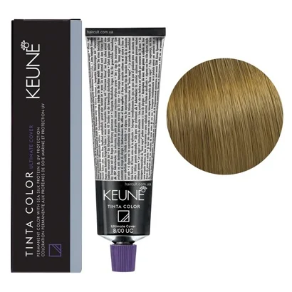 8/00 UC Світлий блондин натуральний інтенсивний Фарба перманентна для волосся,  60 мл Permanent Color TINTA COLOR KEUNE