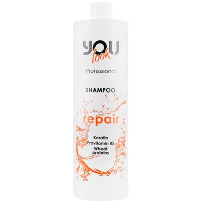 Шампунь відновлювальний для освітленого, сухого та пошкодженого волосся, 1000 мл REPAIR SHAMPOO You look Professional