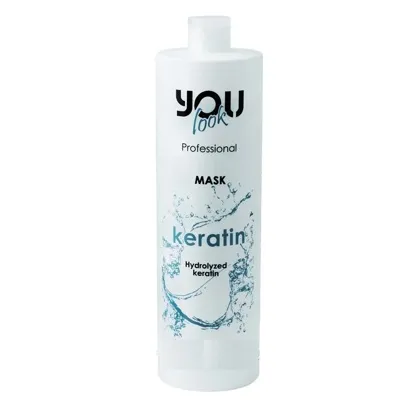 Маска для відновлення волосся з кератином, 1000 мл KERATIN MASK You look Professional