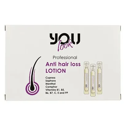 Лосьйон проти випадіння волосся та для стимуляції росту, 10*10 мл Anti hair loss LOTION You look Professional
