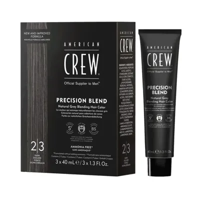 Система маскування сивини (камуфляж) Відтінок: 2-3 DARK, 3*40 мл Precision Blend American Crew
