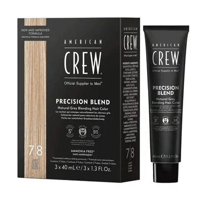 Система маскування сивини (камуфляж) Відтінок: 7-8 LIGHT, 3*40 мл Precision Blend American Crew