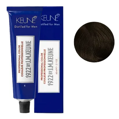 KEUNE Professional Color "Серія 1922" №4 Medium Brown Камуфляж сивини для  чоловіків 60 мл