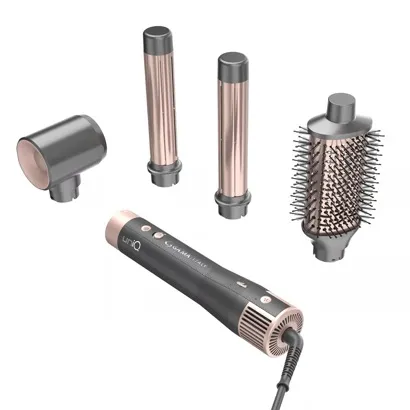 Мультистайлер для волосся GA.MA uniQ Aura Styler GH0113, 1500 Вт, 4 насадки, з іонізацією