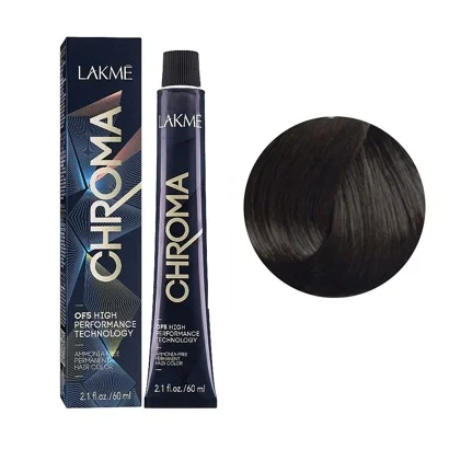5/61 Крем-фарба для волосся перманентна без аміаку, 60мл Ammonia Free Permanent color CHROMA LAKME