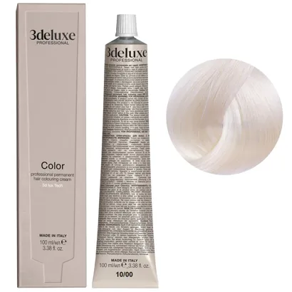10/00 нейтральний Фарба перманентна для волосся, 100 мл Permanent Hair Color 3deluxe Professional