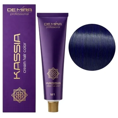 М/1 (синій мікстон) Крем-фарба перманентна, 90 мл Cream hair color KASSIA DEMIRA Professional