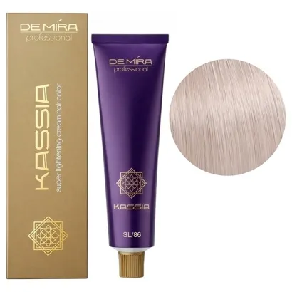 SL/86 суперосвітлюючий,перлинно-фіолетовий Крем-фарба перманентна, 90 мл Cream hair color KASSIA DEMIRA Professional