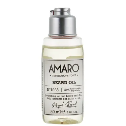 Олія живильна для бороди і шкіри обличчя, 50 мл Beard Oil AMARO FarmaVita