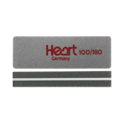 Баф-шліфувальник для нігтів 100/180 грит прямокутний MINI Heart