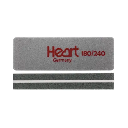 Баф-шліфувальник для нігтів 180/240 грит прямокутний MINI Heart