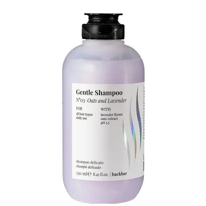 Шампунь щоденний для всіх типів волосся, 250 мл № 03 - Oats and Lavender GENTLE SHAMPOO Back Bar Farmavita