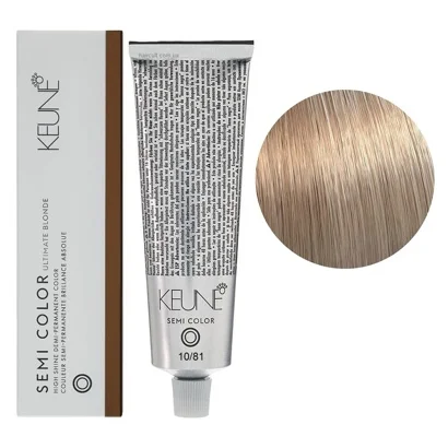 10/81 Платиновий блондин мока-попелястий Фарба для тонування волосся без аміаку,  60 мл Demi-Permanent Color SЕМІ COLOR KEUNE