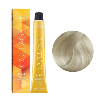 12/00 Суперосвітлюючий світло-білявий натуральний  Крем-фарба для волосся стійка, 60 мл Permanent Hair Color COLLAGE LAКME