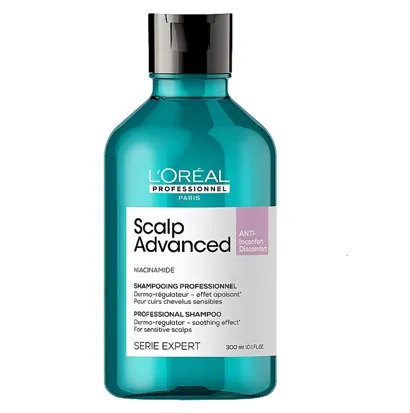 Шампунь дерморегулювальний для чутливої шкіри голови, 300мл Shampoo ANTI-Discomfort Dermo-Regulator Scalp Advanced Serie Expert L`Oreal Professionnel