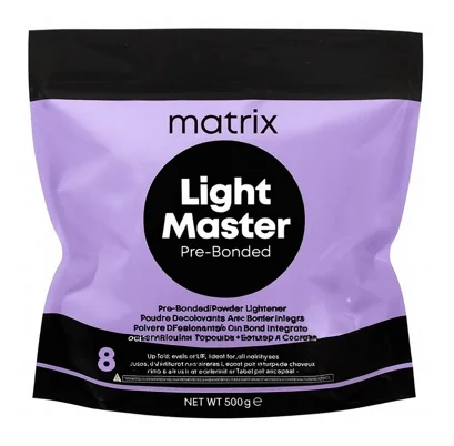 Пудра для освітлення волосся з бондером (Up to 8 levels), 500 г Light Master Pre-Bonded Powder Lightener MATRIX