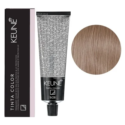 9/28 Дуже світлий блондин перламутровий мокко Фарба перманентна для волосся,  60 мл Permanent Color TINTA COLOR KEUNE