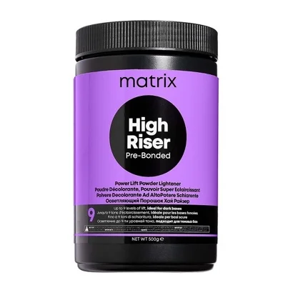 Пудра для освітлення волосся з бондером (Up to 9 levels), 500 г High Riser Pre-Bonded Powder Lightener MATRIX 