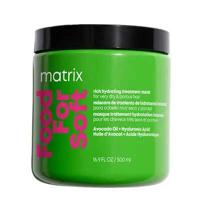 Маска для інтенсивного зволоження і живлення волосся, 500 мл Hydrating Mask Food For Soft Total Results MATRIX