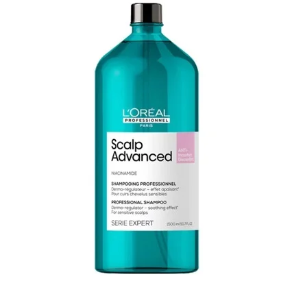 Шампунь дерморегулювальний для чутливої шкіри голови, 1500мл Shampoo ANTI-Discomfort Dermo-Regulator Scalp Advanced Serie Expert L`Oreal Professionnel