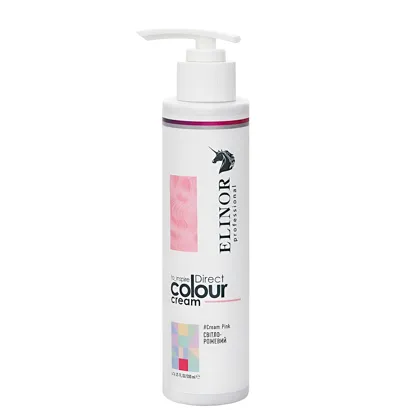 Тонувальний крем для волосся прямої дії (колір: СВІТЛО-РОЖЕВИЙ/Cream Pink), 200 мл Direct Colour Cream ELINOR Professional 