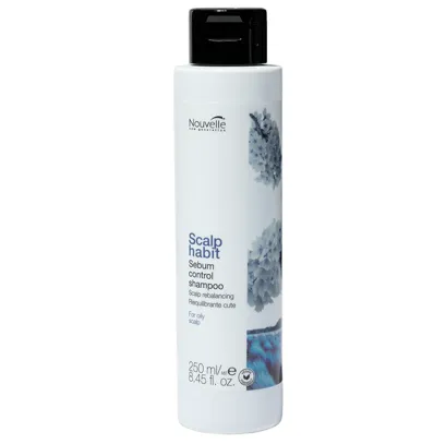 Шампунь нормалізуючий для жирної шкіри голови, 250 мл Sebum Control Shampoo SCALP HABIT Nouvelle