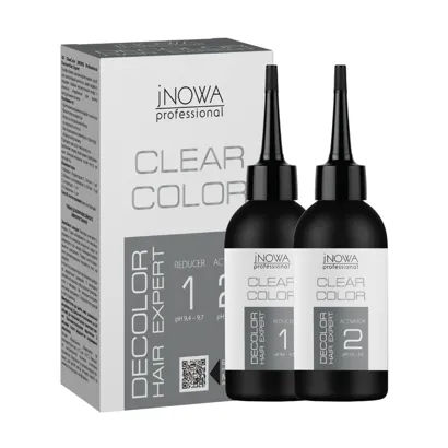 Змивка для видалення фарби з волосся, 150 мл+150 мл ClearColor DECOLOR Hair Expert jNOWA Professional