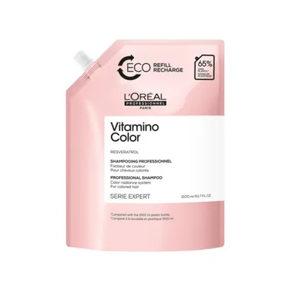 Шампунь для захисту та збереження кольору  фарбованого волосся, 1500мл (Refil) Shampoo Vitamino Color Serie Expert L`Oreal Professionnel
