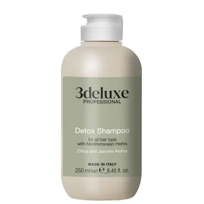 Шампунь для очищення та відновлення всіх типів волосся, 250 мл Detox Shampoo 3deluxe Professional