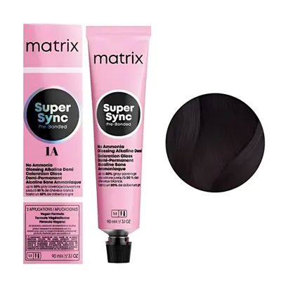 1A Тонер для волосся на лужній основі без аміаку, 90 мл SUPER SYNC  Pre-Bonded MATRIX