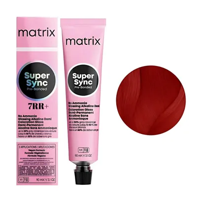 7RR+ Тонер для волосся на лужній основі без аміаку, 90 мл SUPER SYNC  Pre-Bonded MATRIX