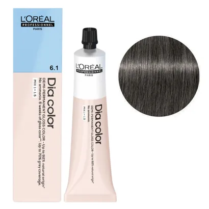 6/1 Фарба тонуюча на лужній основі без аміаку, 60мл Alkaline Demi-permanent cream color Dia Color L`Oreal Professionnel