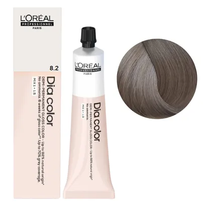 8/2 Фарба тонуюча на лужній основі без аміаку, 60мл Alkaline Demi-permanent cream color Dia Color L`Oreal Professionnel