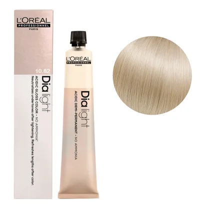 10/82 Фарба-гель тонуюча на кислотній основі без аміаку, 60мл Acidic Gloss Color Dia Light L`Oreal Professionnel