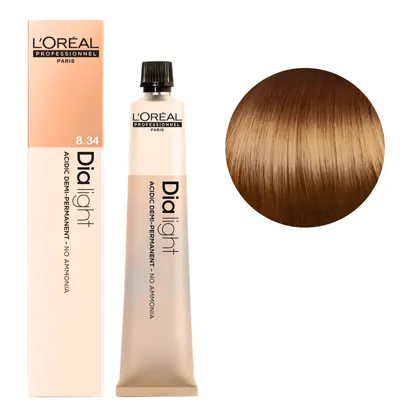8/34 Фарба-гель тонуюча на кислотній основі без аміаку, 60мл Acidic Gloss Color Dia Light L`Oreal Professionnel