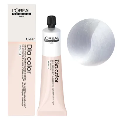 Clear (Прозорий) Фарба тонуюча на лужній основі без аміаку, 60мл Alkaline Demi-permanent cream color Dia Color L`Oreal Professionnel