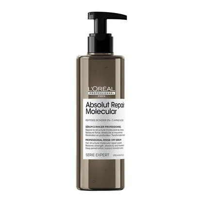 Сироватка змивна для молекулярного відновлення структури пошкодженого волосся, 250мл Rinse-off Serum Absolut Repair Molecular Serie Expert L`Oreal Professionnel